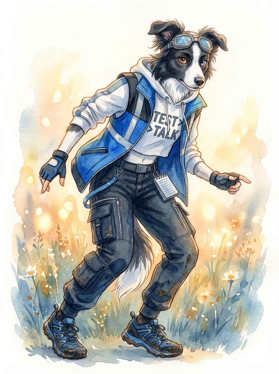 Lean, border collie organizatorka z notesem, bohaterka Psiej Zgrai